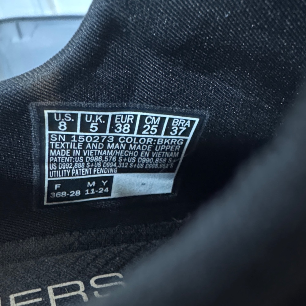 Skechers Black Rose Gold Slip-ins Memory Foam Sneakers Walking Athletic - Picture 11 of 14